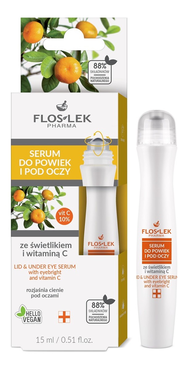 Serum do powiek i pod oczy ze świetlikiem i witaminą c