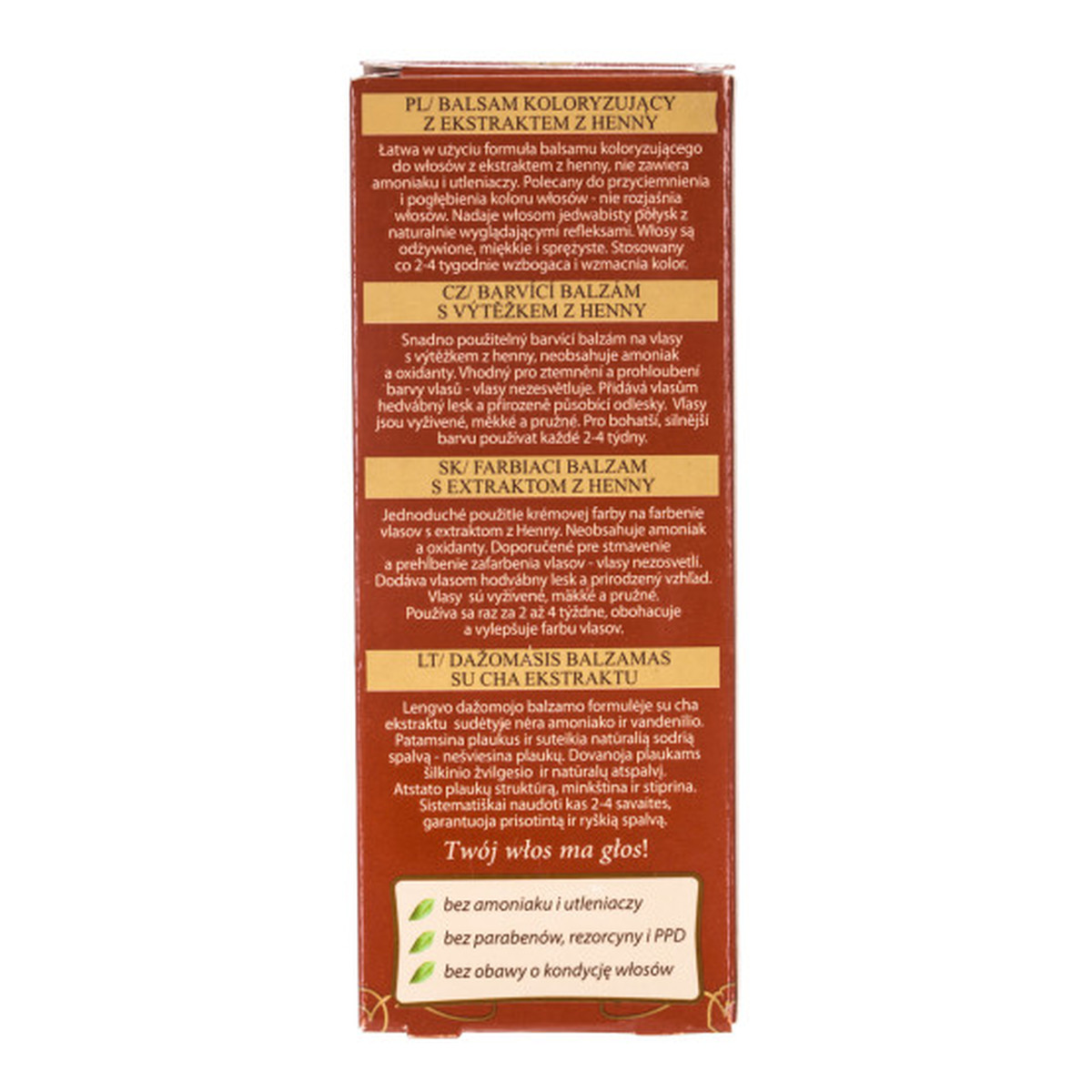 Venita HENNA COLOR Balsam koloryzujący z ekstraktem z henny TUBA 75ml