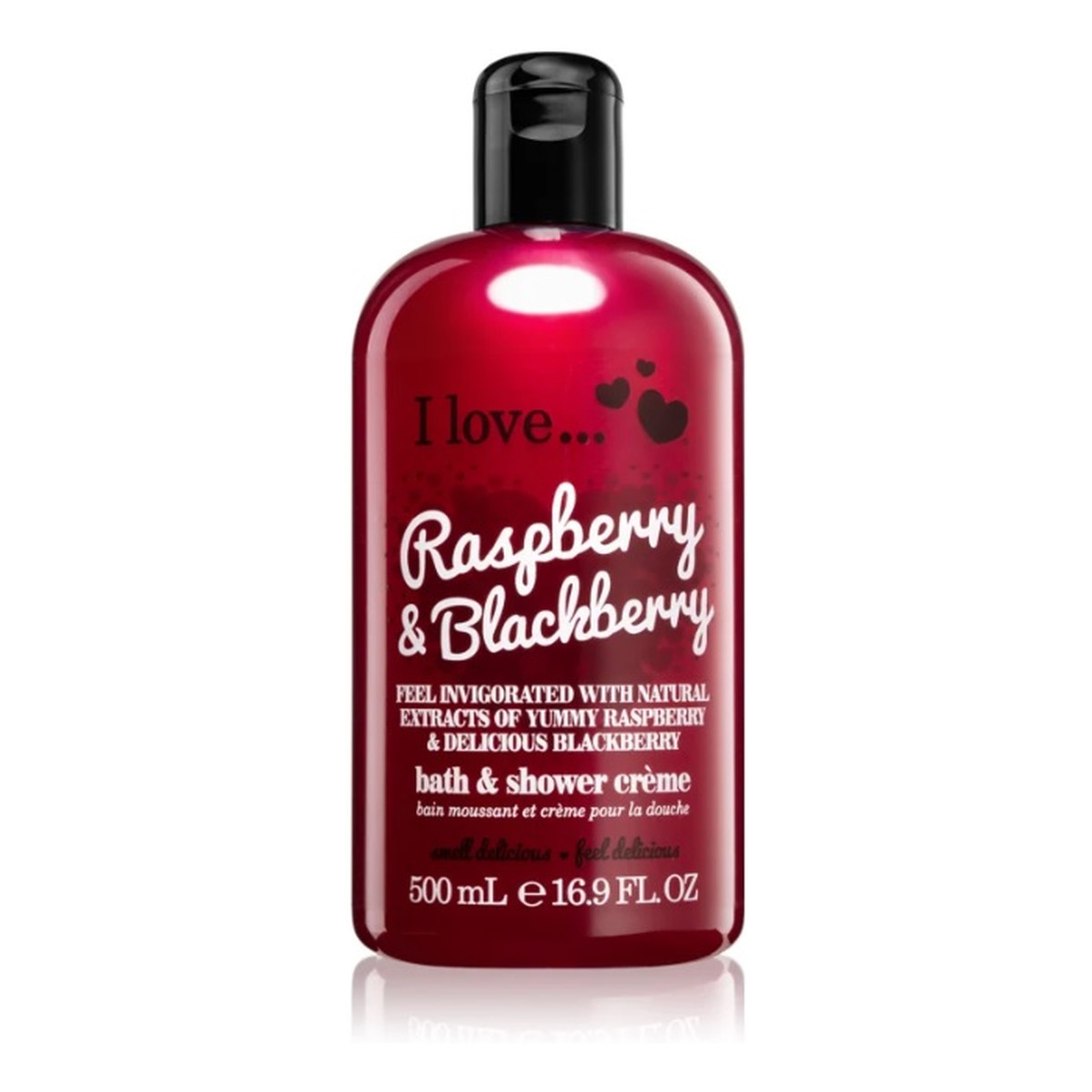 I love Bath & Shower Creme krem pod prysznic i do kąpieli Raspberry & Blackberry 500ml