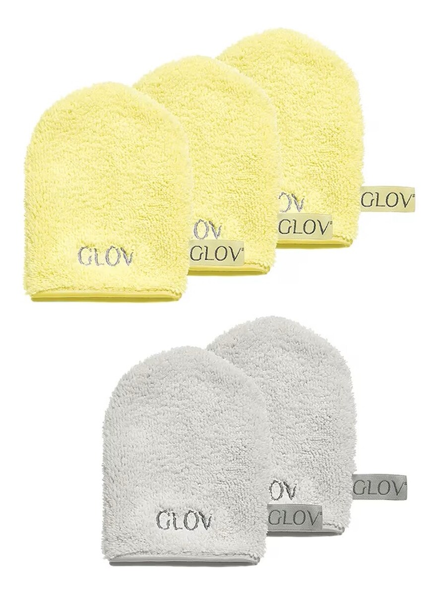 Zestaw rękawiczek do demakijażu i oczyszczania twarzy baby banana 3szt + silver stone 3szt