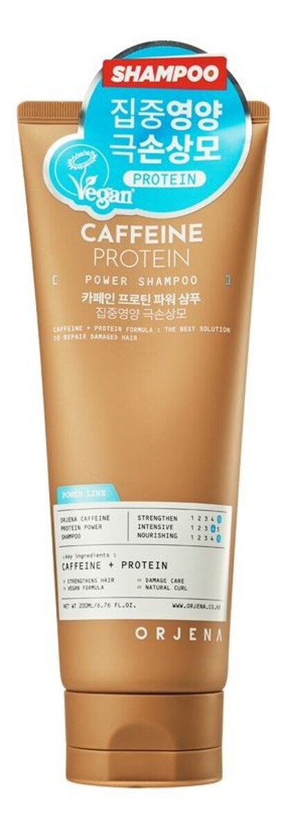 Power szampon do włosów wzmacniający caffeine & protein
