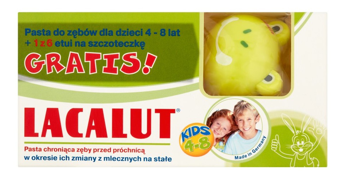 Pasta do zębów dla dzieci od 4-8 lat + etui
