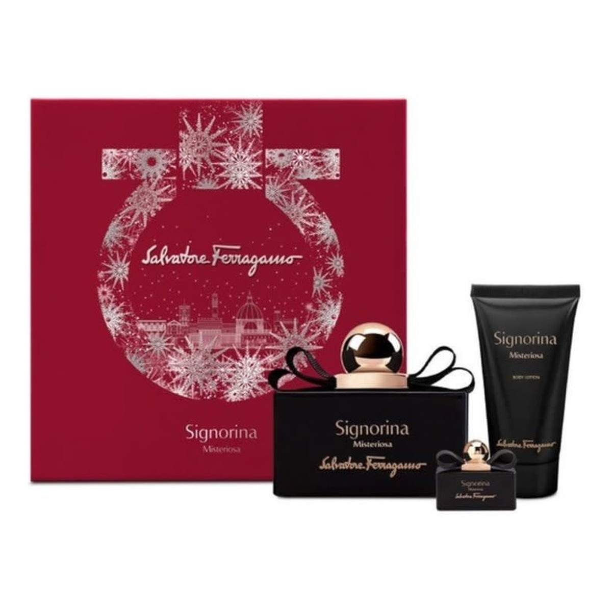 Salvatore Ferragamo Signorina Misteriosa Zestaw woda perfumowana spray 100ml + woda perfumowana 5ml + balsam do ciała 50ml