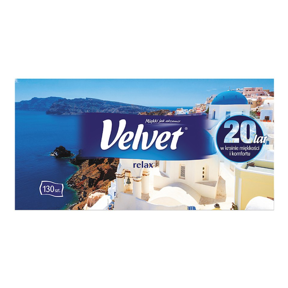 Velvet Relax Chusteczki uniwersalne 2-warstwowe 130szt