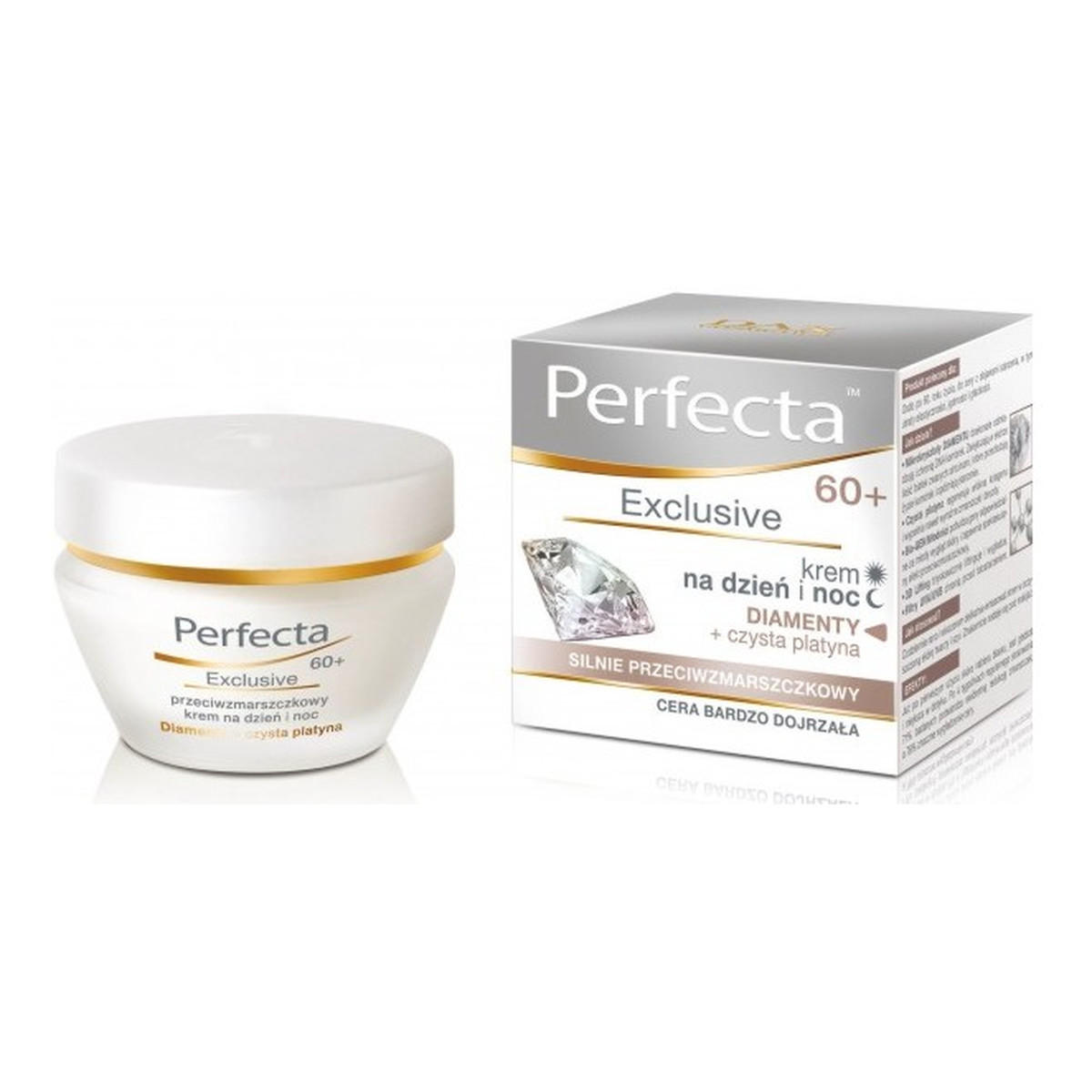 Perfecta Exclusive 60+ Krem Przeciwzmarszczkowy Na Dzień i Na Noc 50ml