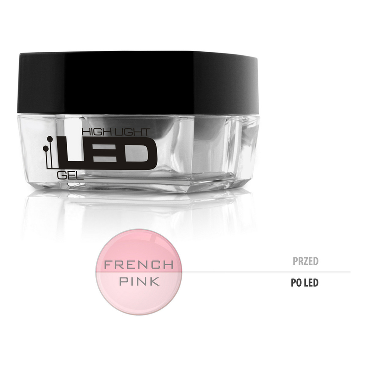 Silcare High Light Led średniogęsty jednofazowy żel do paznokci French Pink 30g