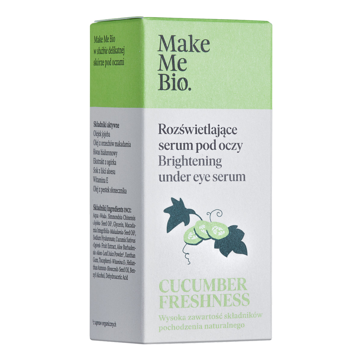 Make Me Bio Rozświetlające serum pod oczy CUCUMBER FRESHNESS – Roller 10ml