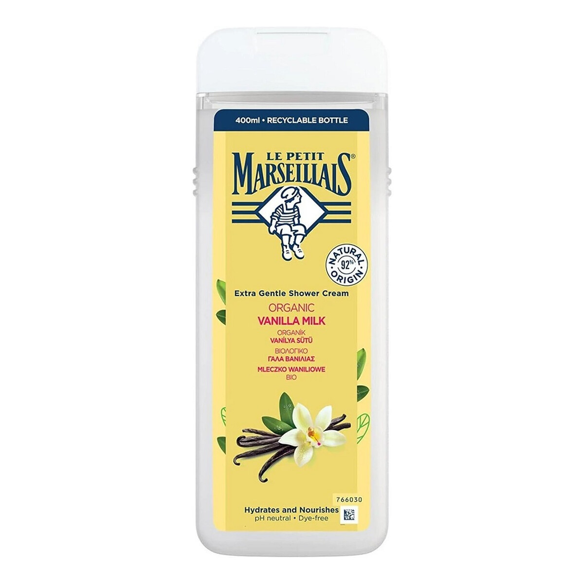 Le Petit Marseillais Kremowy Żel pod prysznic mleczko waniliowe bio 400ml