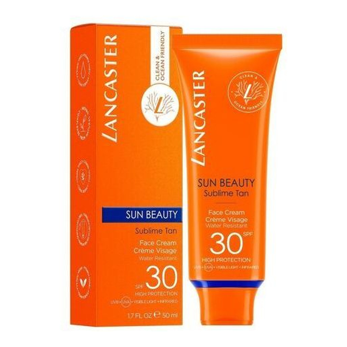 Lancaster Sun Beauty Face Cream SPF30 krem do opalania twarzy 50ml
