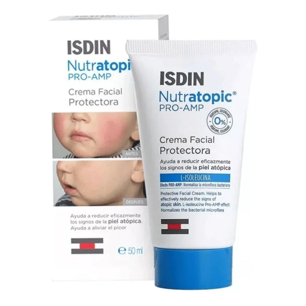 Isdin Nutratopic Pro-AMP Facial Cream Atopic Skin Krem do twarzy dla skóry atopowej 50ml