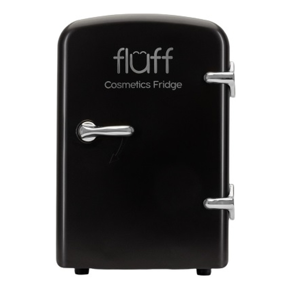 Fluff Cosmetics Fridge lodówka kosmetyczna ze srebrnym logo Czarna Matowa