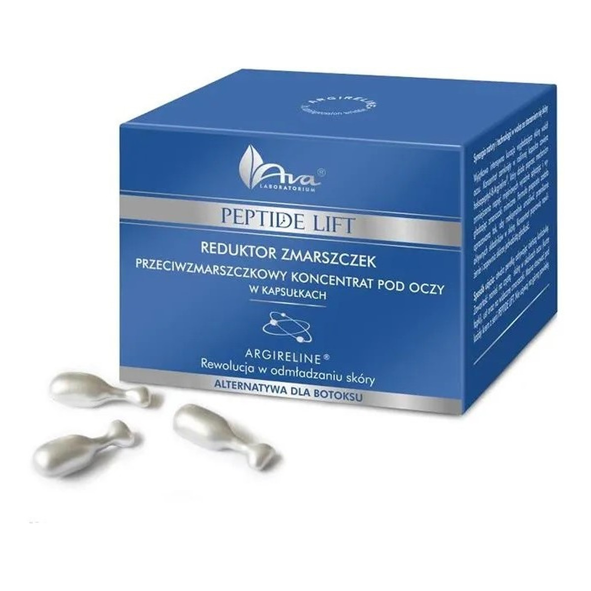 Ava Laboratorium Peptide lift reduktor zmarszczek koncentrat pod oczy w kapsułkach 7x 3ml