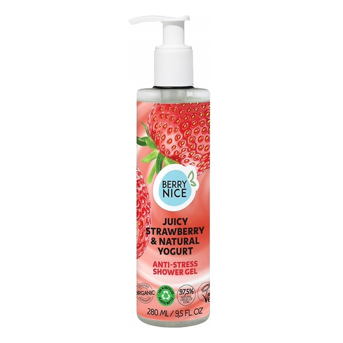 Berry Nice Żel pod prysznic yuicy strawberry & natural yogurt 280ml