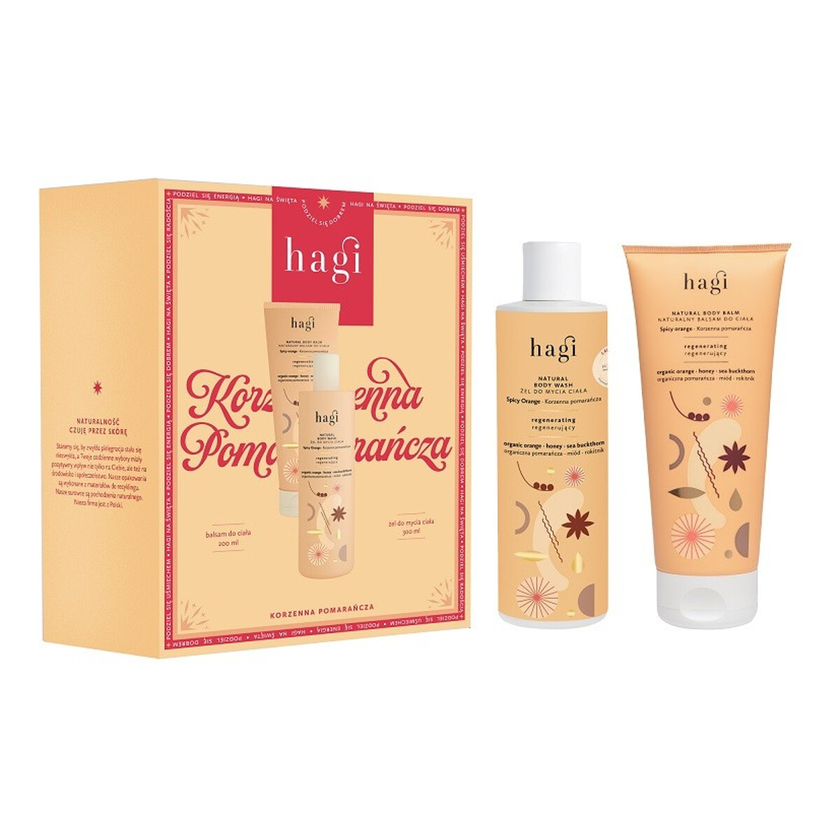 Hagi Korzenna Pomarańcza Zestaw balsam do ciała 200ml + żel do mycia ciała 300ml