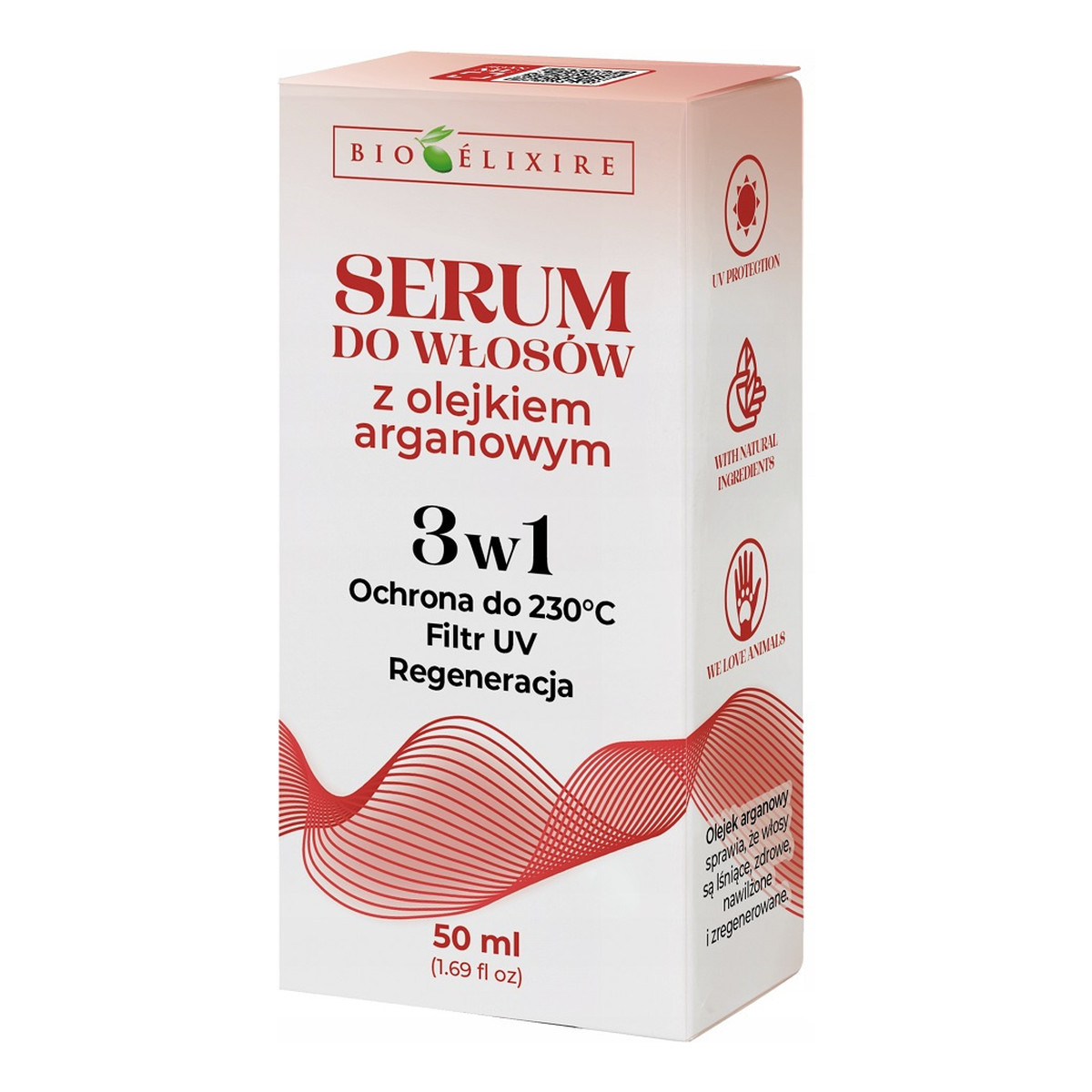 Bioelixire Argan Oil Regeneracyjne serum do włosów z olejkiem arganowym 50ml