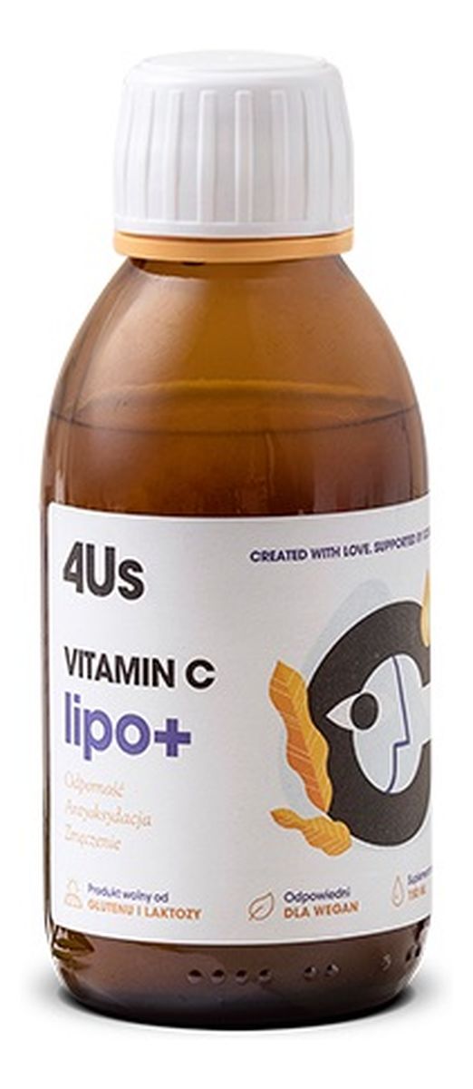 4us vitamin c lipo+ suplement diety na wsparcie odporności i poprawę witalności