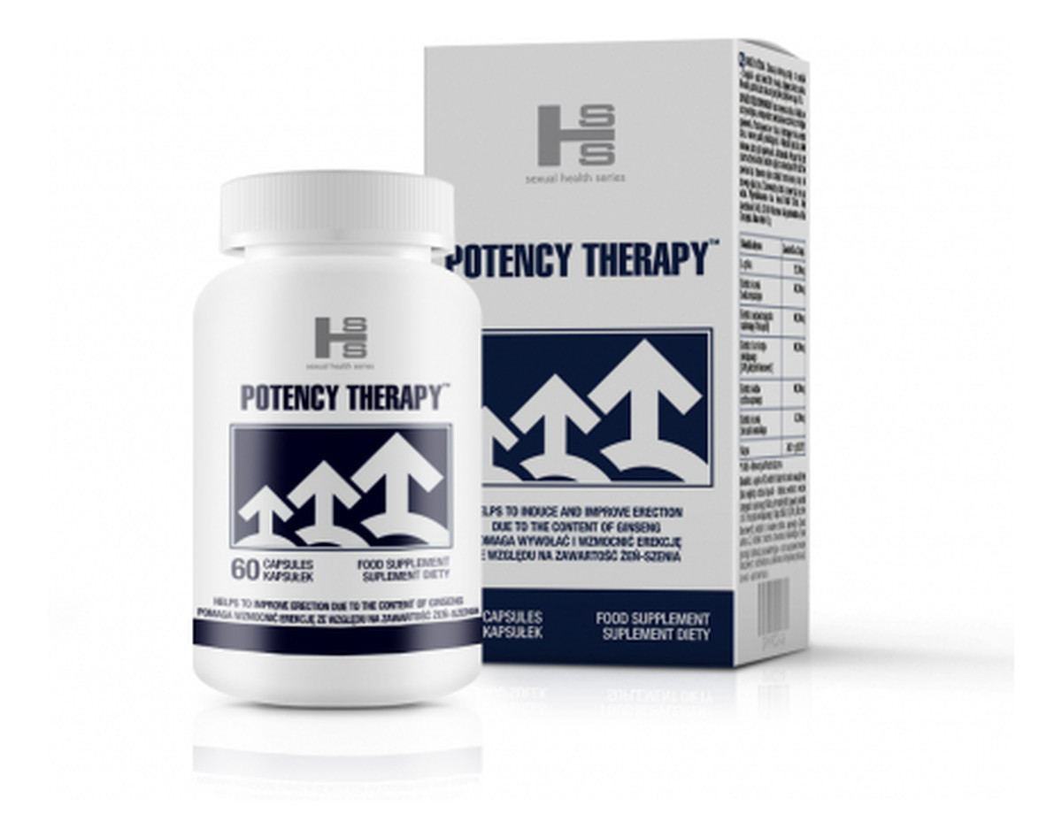 Potency therapy pomaga wywołać i wzmocnić erekcję suplement diety 60 kapsułek