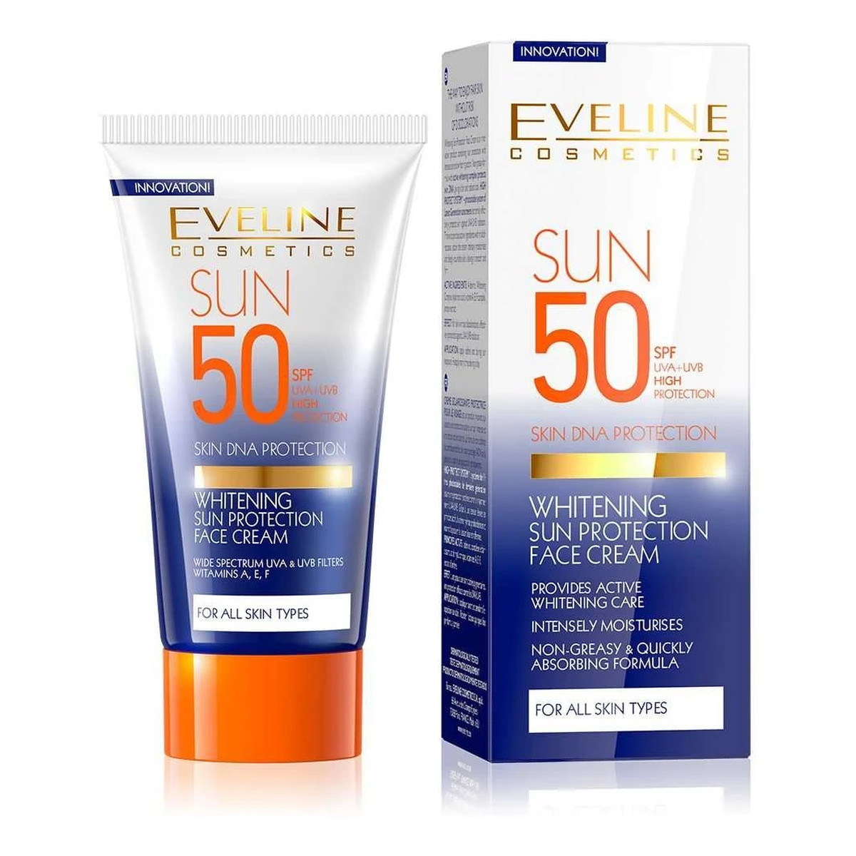 Eveline Sun Protection wybielający Krem ochronny do twarzy spf50 50ml