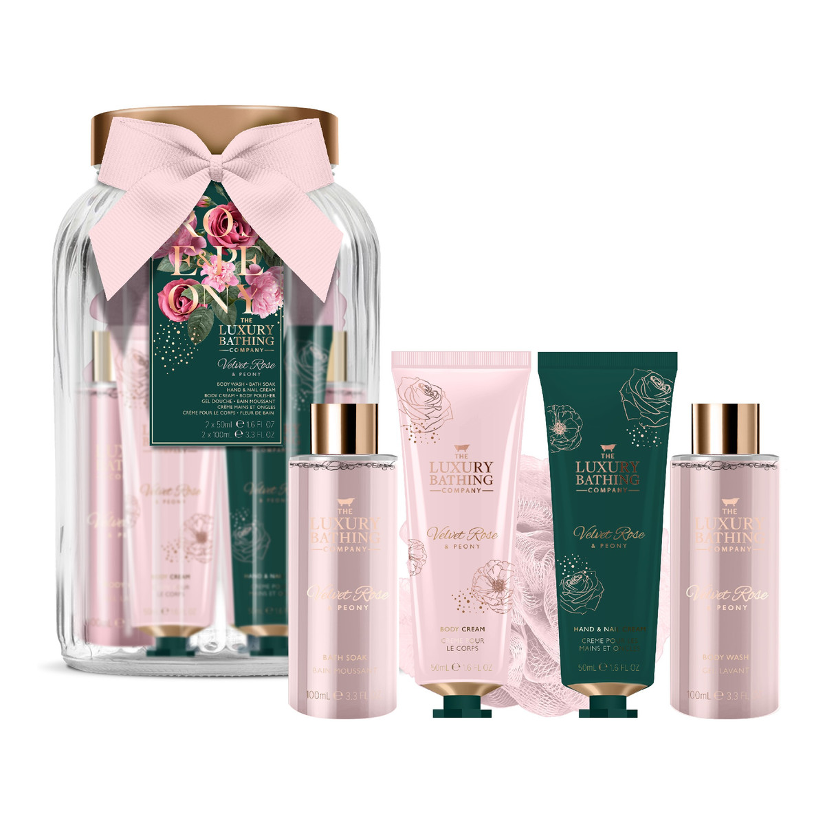 The Luxury Bathing Zestaw prezentowy velvet rose & peony-pur indulgence 1op.