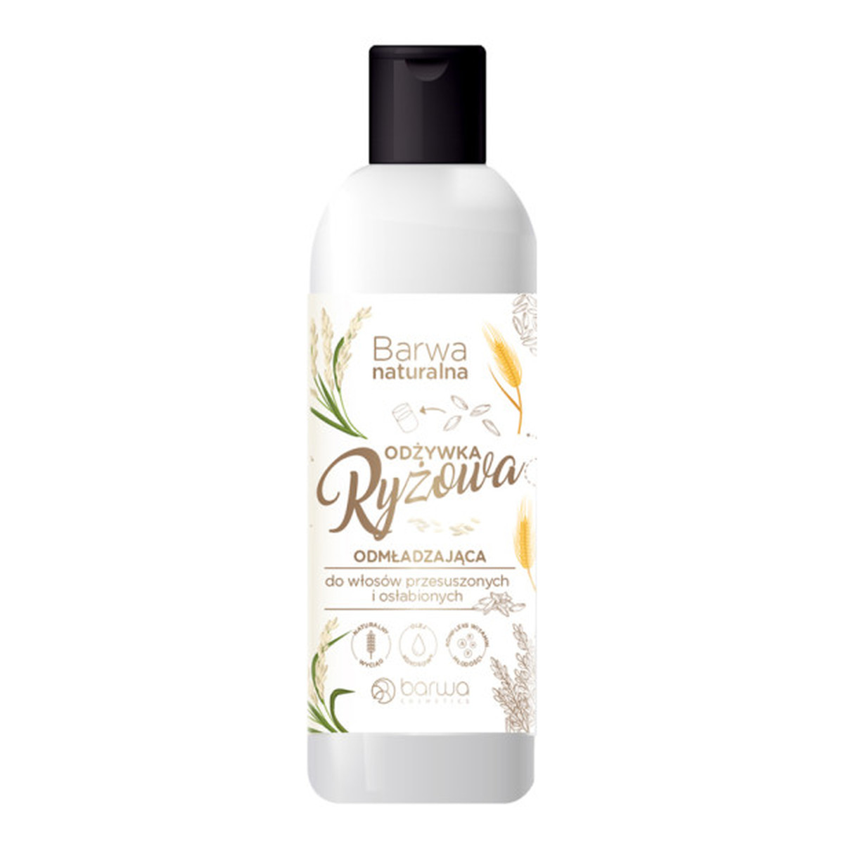 Barwa Naturalna Ryżowa Odmładzająca Odżywka Do Włosów Przesuszonych I Osłabionych 200ml