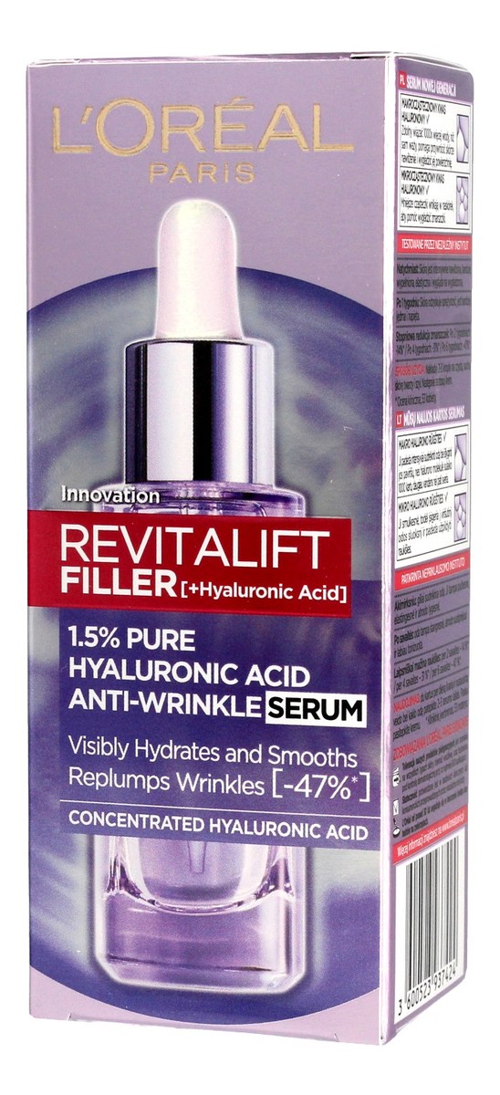 REVITALIFT FILLER Serum przeciwzmarszczkowe 1.5% czystego kwasu hialuronowego