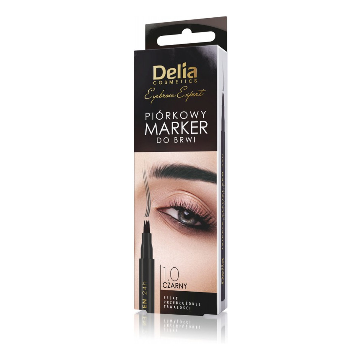 Delia Eyebrow Expert Piórkowy Marker do brwi