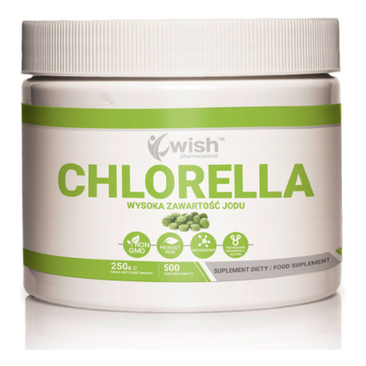 Wish Chorella 500mg suplement diety 500 tabletek 500mg