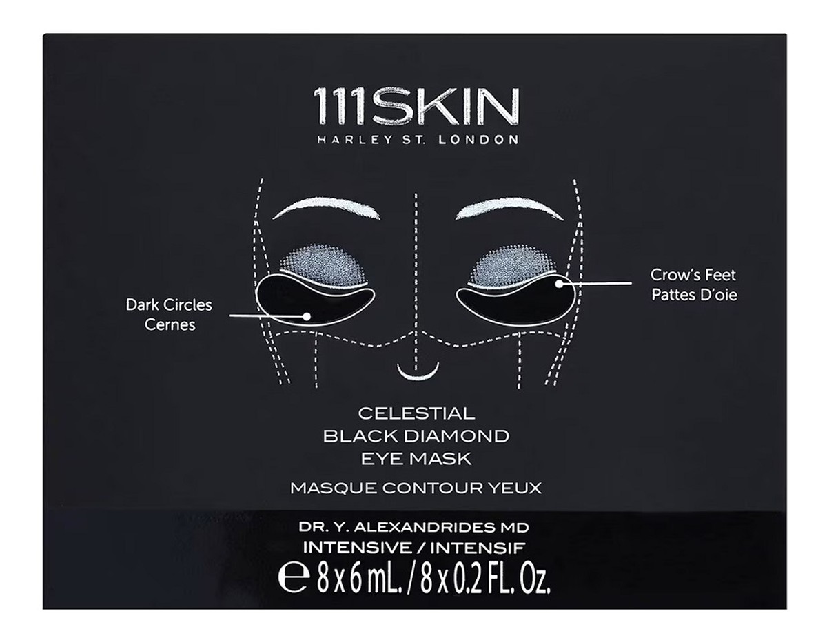 Celestial black diamond eye mask maska pod oczy 8x6ml