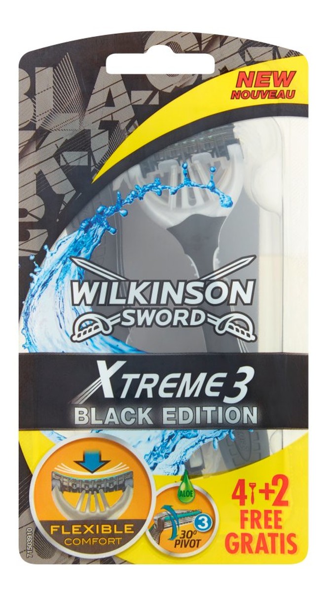 Black Edition Jednorazowe maszynki do golenia 6 sztuk