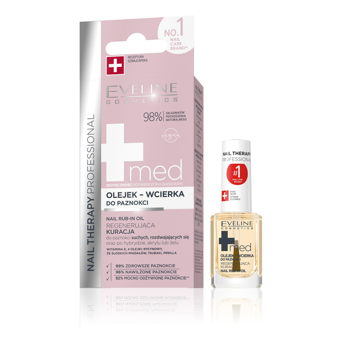 Eveline Nail Therapy Professional Med+ Olejek-wcierka do paznokci 12ml