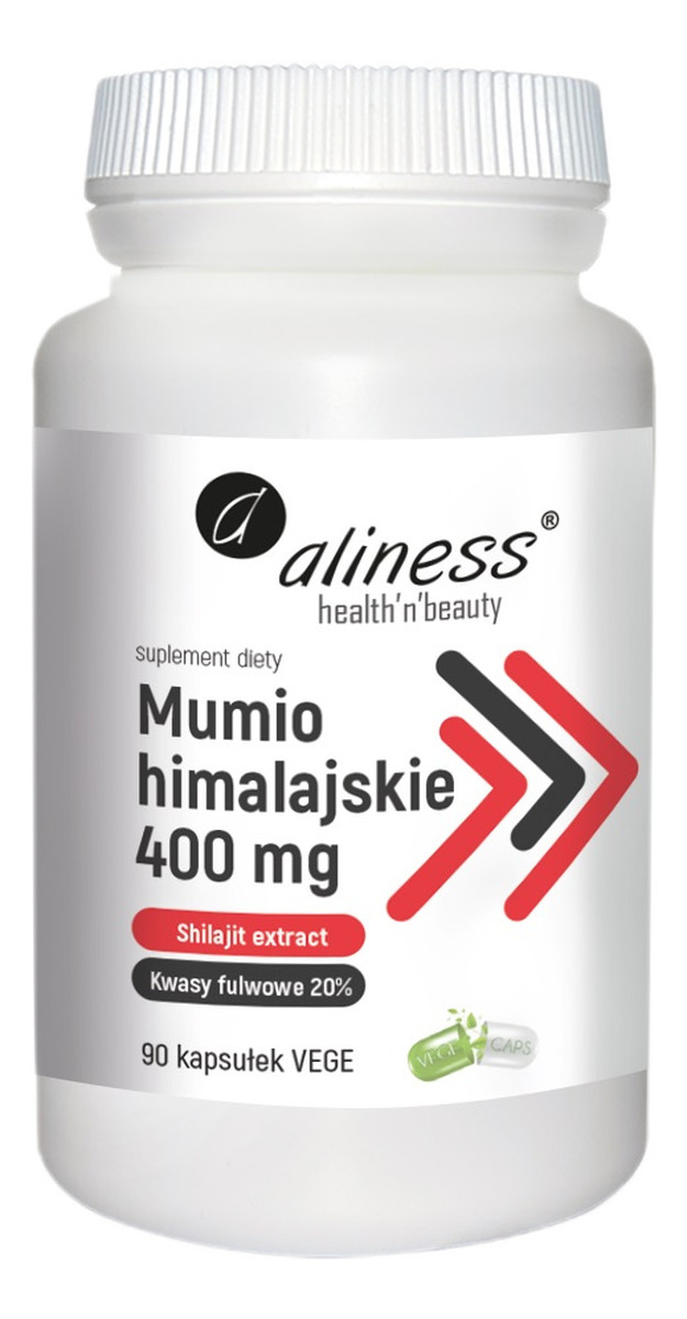 Mumio himalajskie (shilajit extract) 400mg suplement diety 90 kapsułek