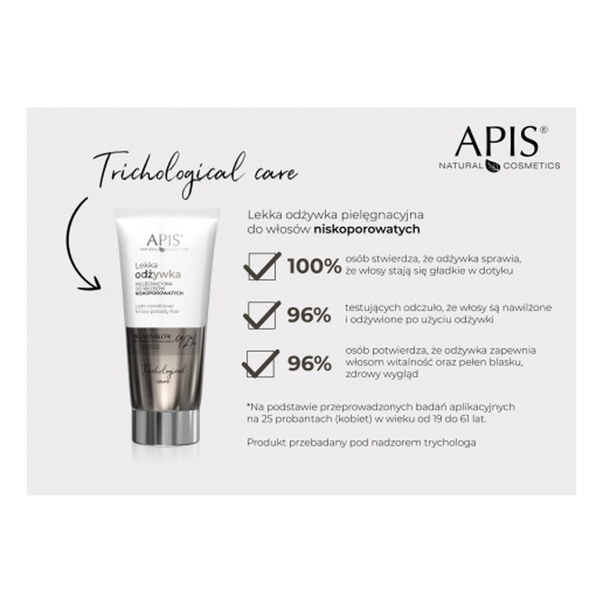 Apis Trichological Care Lekka odżywka pielęgnacyjna do włosów niskoporowatych 200ml
