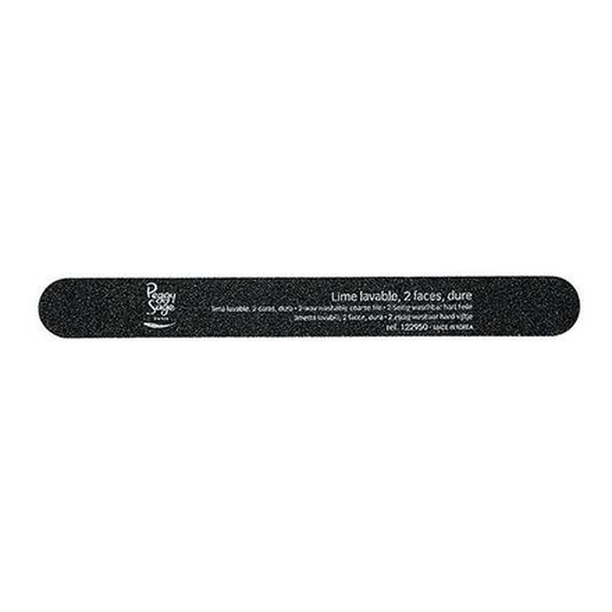 Peggy Sage 2-way nail file coarse pilnik do paznokci dwustronny 100/180 czarny 1szt