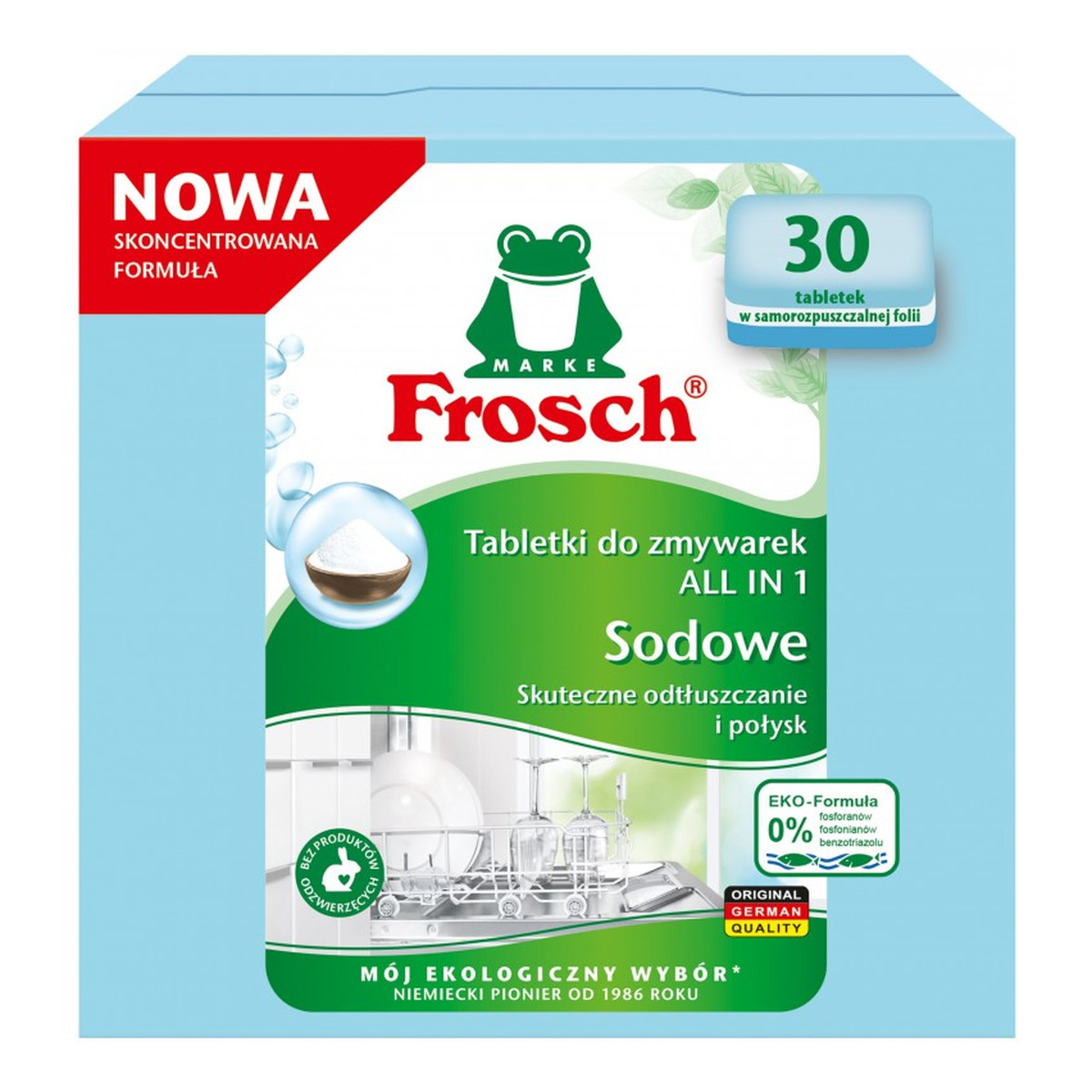 Frosch Sodowe tabletki do zmywarek 540g