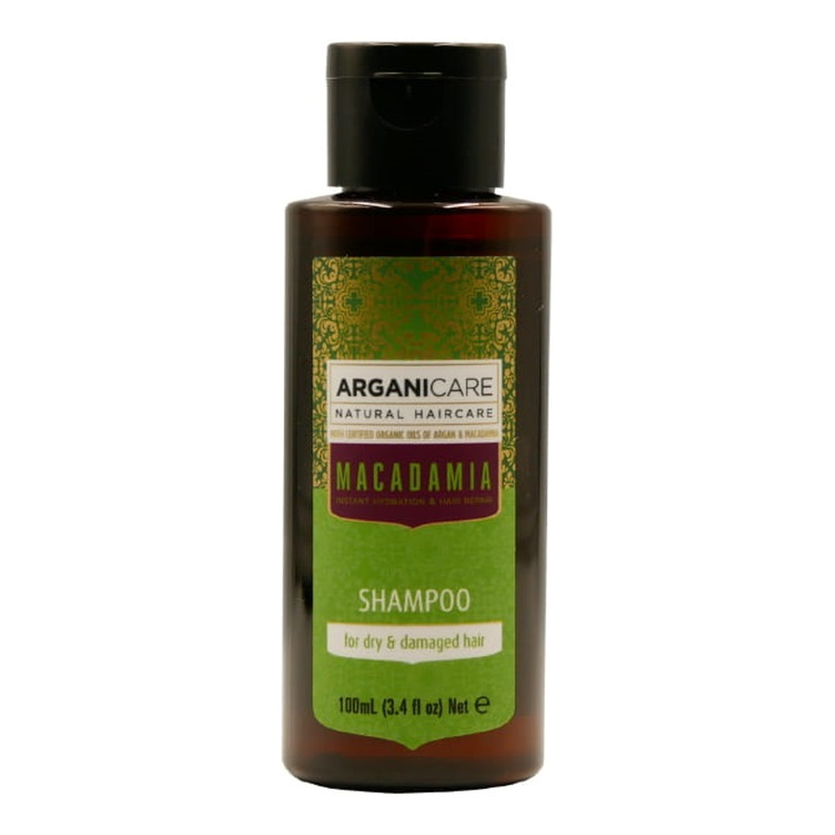 Arganicare Macadamia mini szampon do suchych i zniszczonych włosów 100ml