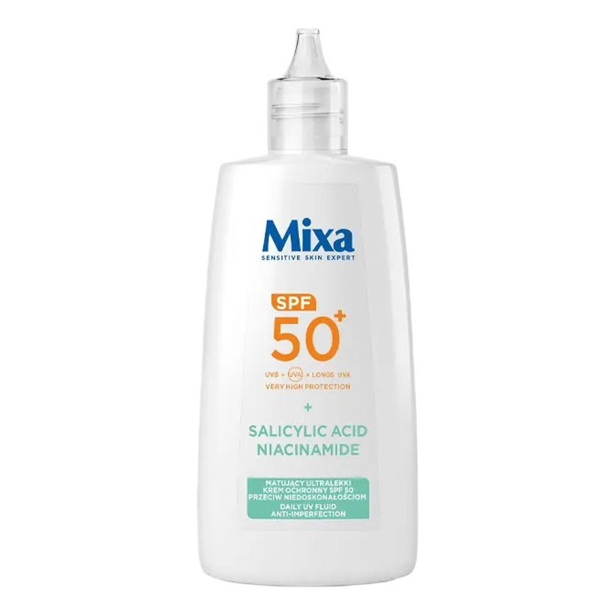 Mixa Matujący ultralekki Krem ochronny spf50 przeciw niedoskonałościom 40ml