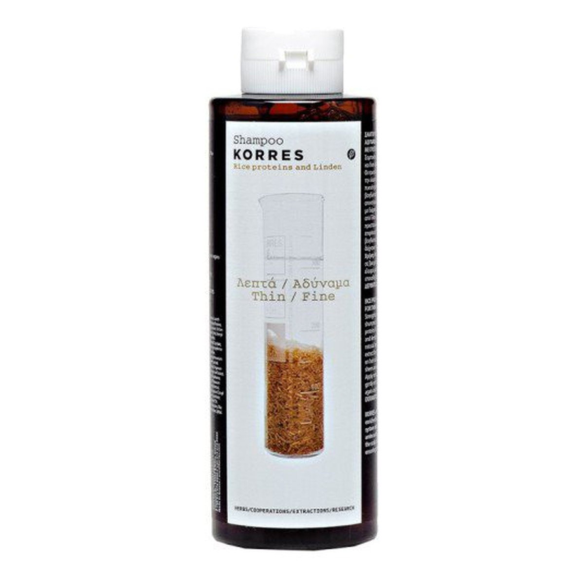 Korres Shampoo For Thin/Fine Hair With Rice Proteins And Linden Szampon z proteinami ryżu i wyciągiem z lipy do włosów cienkich i wrażliwych 250ml