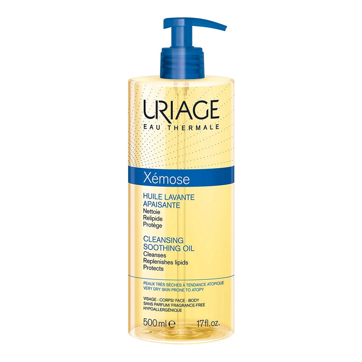 Uriage Xemose Cleansing Soothing Oil oczyszczający Olejek pod prysznic i do kąpieli 500ml