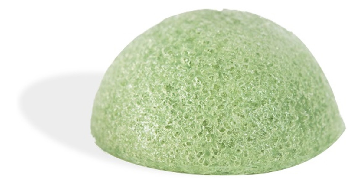Konjac Sponge naturalna gąbka do mycia twarzy z zieloną herbatą