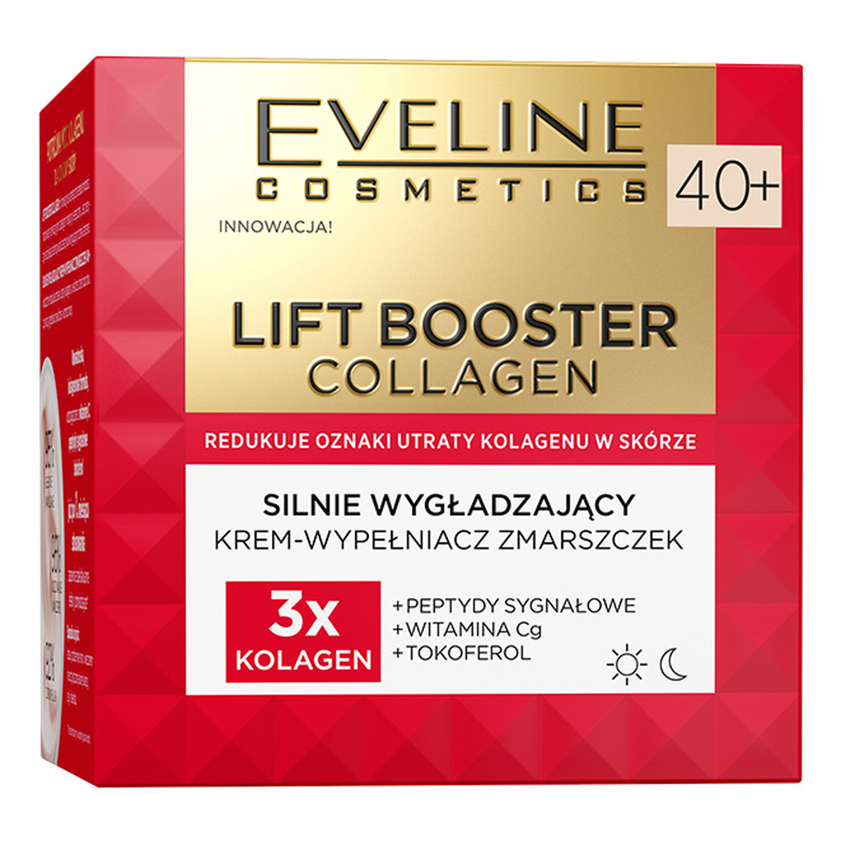 Eveline Lift Booster Collagen Silnie wygładzający krem-wypełniacz zmarszczek 40+ 50ml