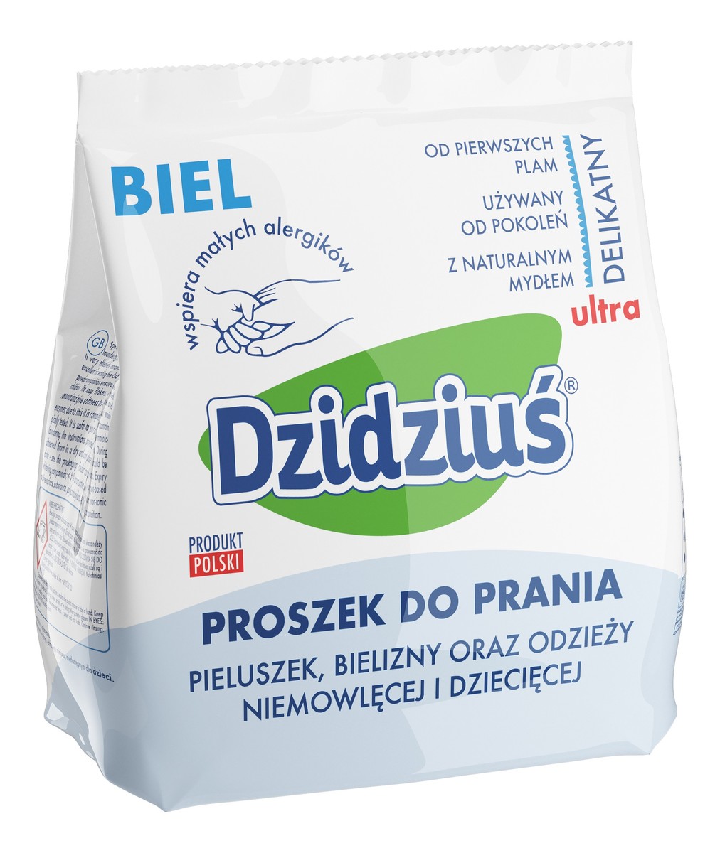 Proszek do prania pieluszek bielizny odzieży niemowlęcej Biel