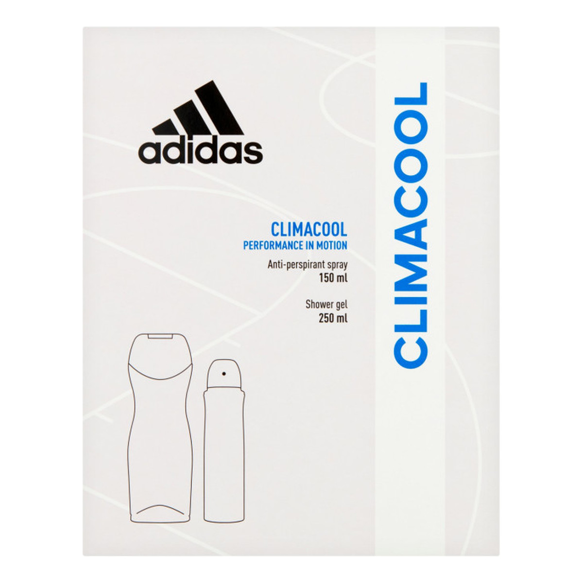 Adidas Climacool Women Zestaw prezentowy (dezodorant spray 150ml+żel pod prysznic 250ml)