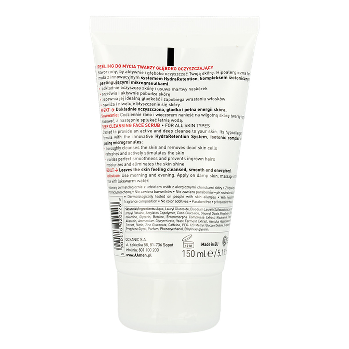 AA Power Men Głęboko Oczyszczający Peeling Do Twarzy 150ml