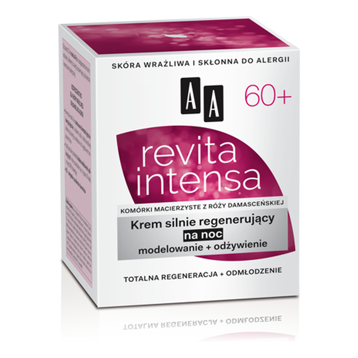 AA Revita Intensa 60+ Krem Silnie Regenerujący Na Noc Modelowanie + Odżywienie 50ml