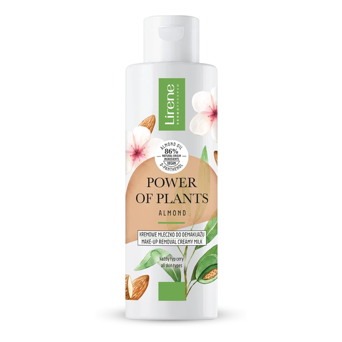 Lirene Power of Plants Kremowe mleczko do demakijażu Migdał 200ml