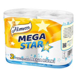 Mega Star Ręcznik Papierowy 2-Warstwowy 1opakowanie - 2 szt.