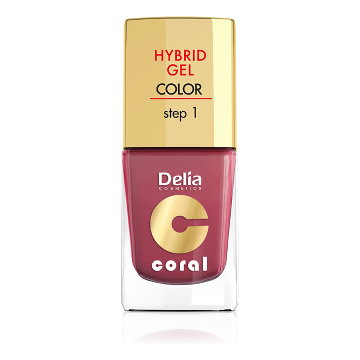 Delia Hybrid Gel Coral Lakier Do Paznokci 11ml