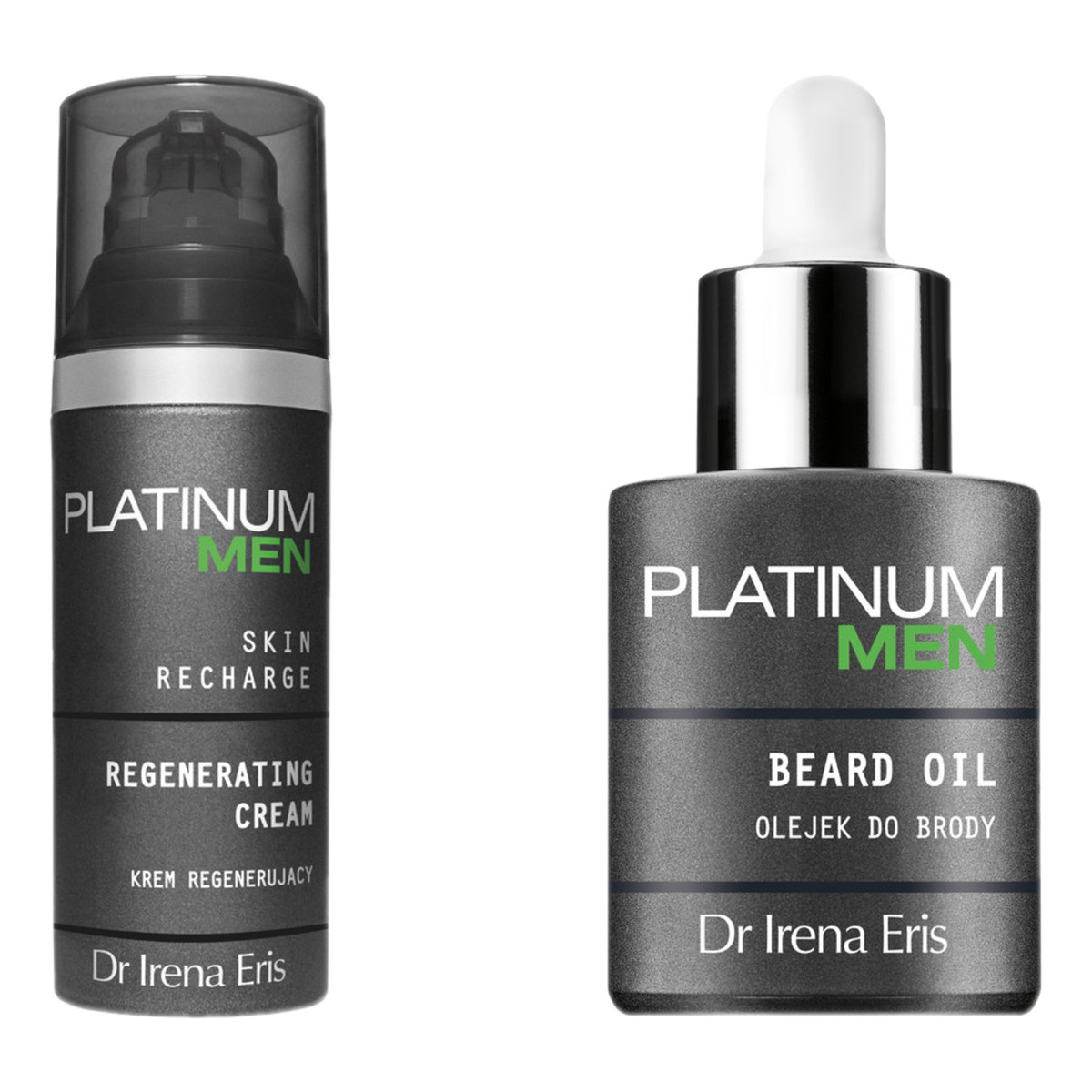 Dr Irena Eris Platinum Men Krem regenerujący do twarzy 50ml + Olejek do Brody 30ml