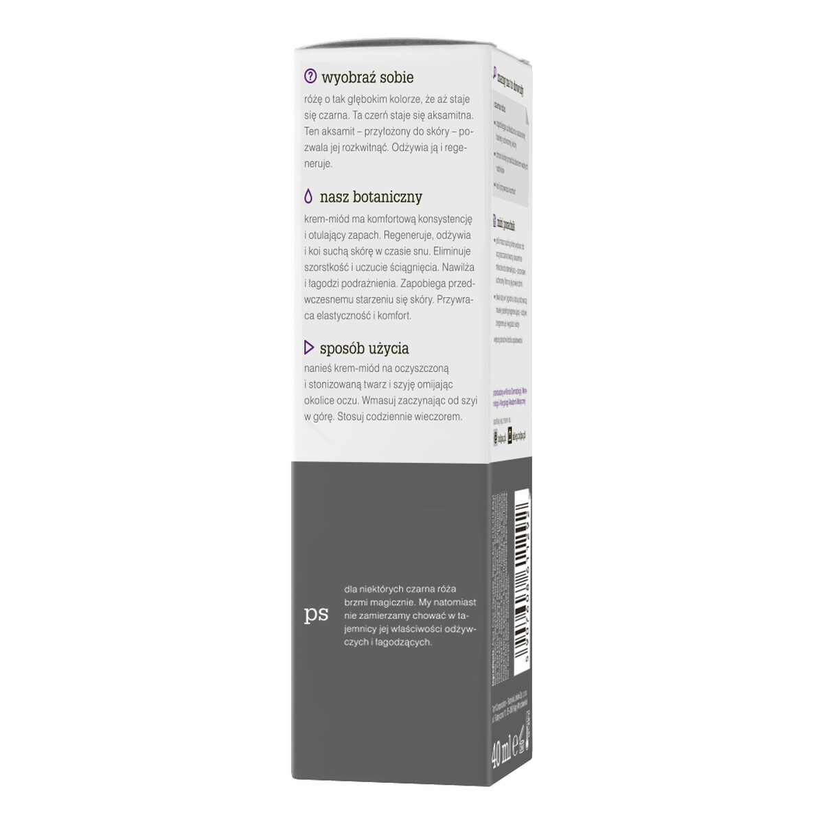 Tołpa Czarna Róża Botanic Odżywczy Krem-Miód Regenerujący Na Noc 40ml