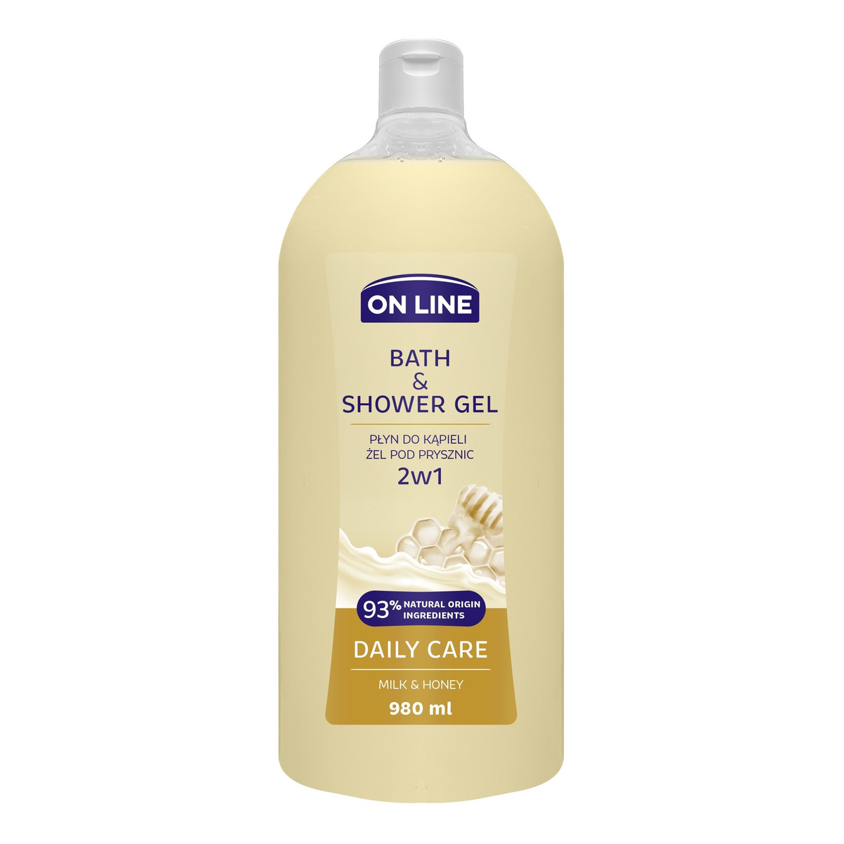 On Line Żel i Płyn do kąpieli 2w1 Daily Care 980ml